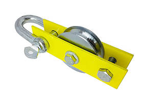 Блок металевий з підшипником та скобою 56мм