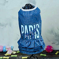Париж платье для собак девочек котон S2
