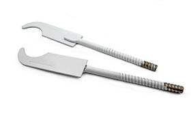 Кріплення для радіаторів біле 8х200 лижа (20шт)