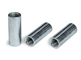 Гайка з'єднуюча кругла гладка (кл.міц. 6.0) цб м8х20 (100шт)