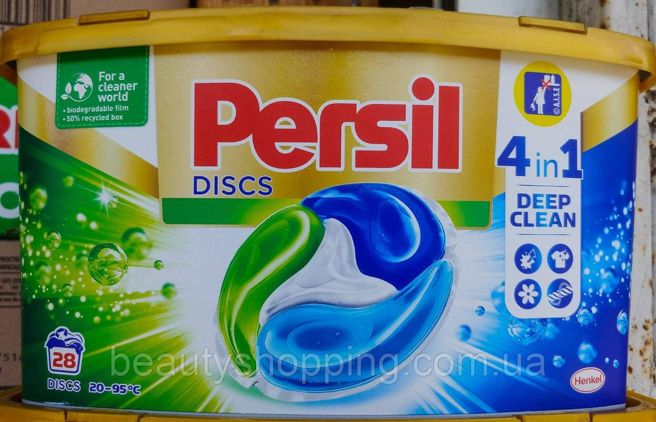 Persil Discs Universal капсулы для стирки универсальные 4в1 28 штук - фото 1 - id-p1630786880