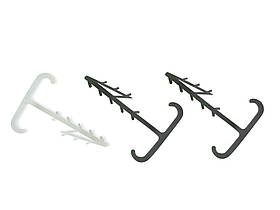 Кріплення для кабелю подвійне "Тешка" плоске біле 3 (12х5мм) біла (100шт)