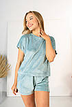Жіночий літній костюм шорти + футболка Шорти спортивні жіночі вільні Жіночий літній одяг, фото 2