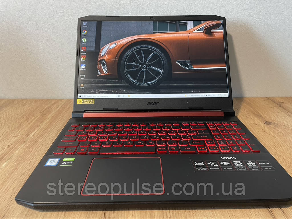 Ігровий ноутбук Acer Nitro An515-54(N18C3): i7-9750H/ GTX1650(4Gb)/ 8Gb DDR4/ 256 SSD M2