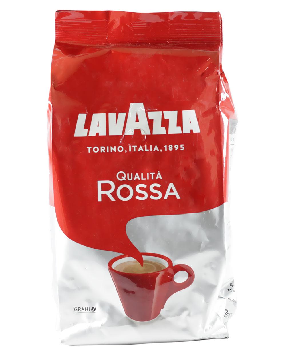 Кава в зернах LavAzza Qualita Rosso, 1 кг, арабіка/робуста, натуральна, лавацца зерновий