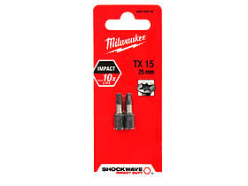 Біта "Milwaukee" Тorx15х25мм (2шт)