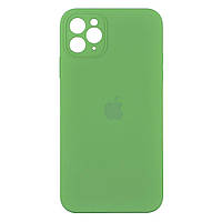 Чехол для Iphone 11 Pro Max Айфон 11 Про Макс Silicone Case ( Много цветов) Силиконовый с микрофиброй Mint