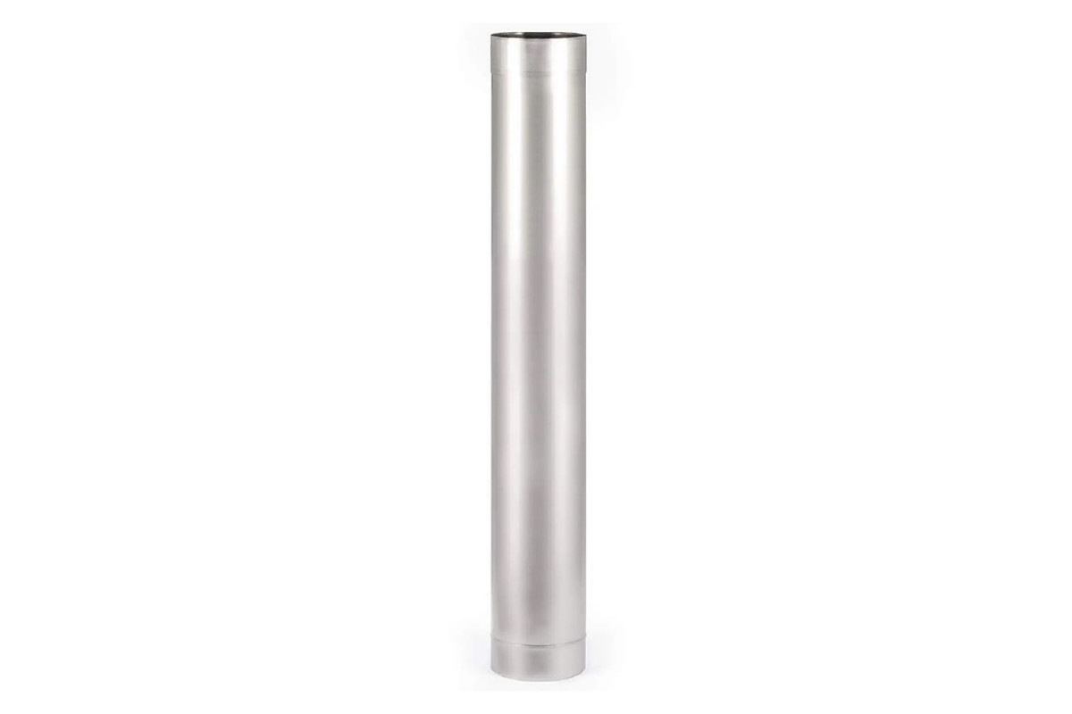Труба 1 м., Ø120мм., з нержавіючої сталі AISI 201(0,5мм)