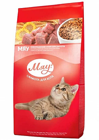 Сухий корм Мяу 14 кг із м'ясом/рисом/овощами для котів