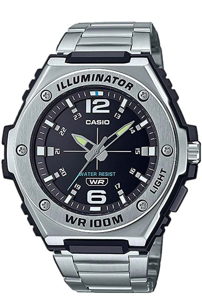 Годинник чоловічий Casio MWA-100HD-1AVEF водонепроникний з підсвічуванням