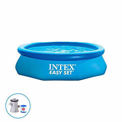 Басейн наливний сімейний Intex Easy Set з насосом, Intex (305х61 см), 3077л 28118