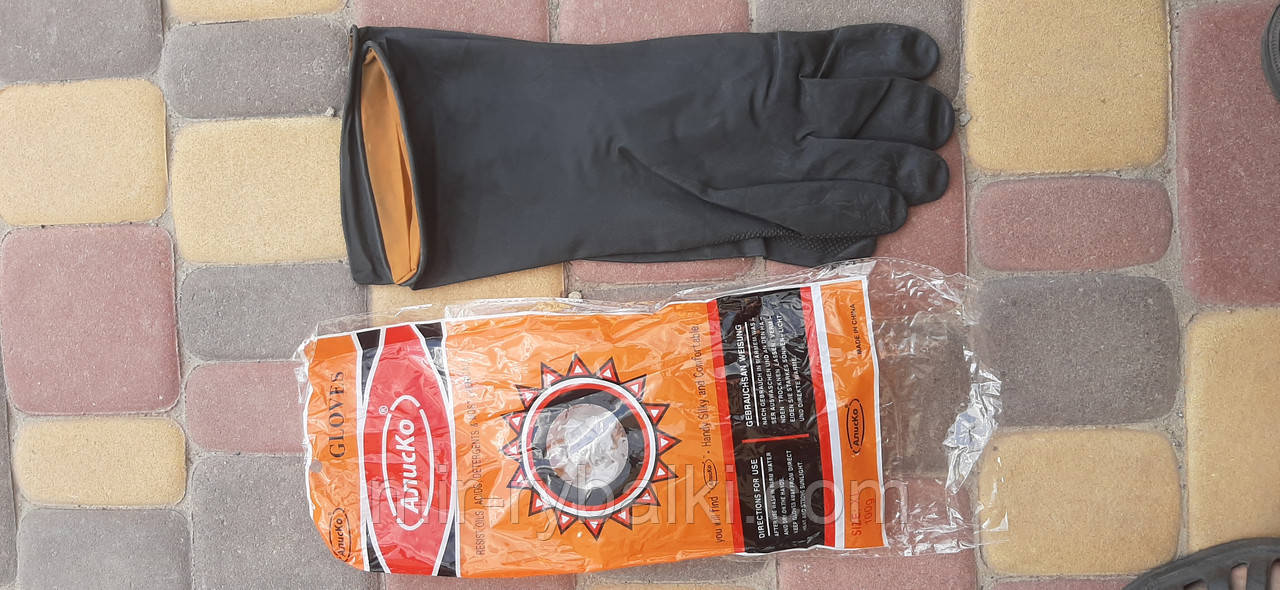 Рукавички гумові КЩС до озк хімзахисту, фото 1