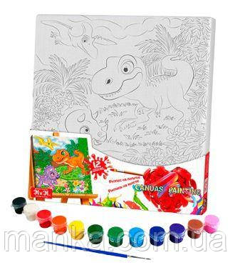 Розпис на полотні Danko Toys Canvas Painting “Динозаври” (PX-07-02), фото 1