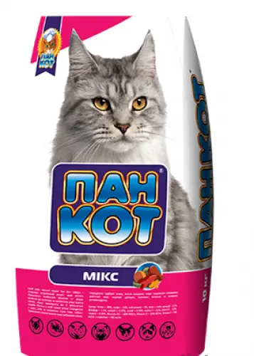 Сухий корм для котів Пан Кот мікс 10 кг, фото 1
