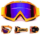 Лижна/МОТО KTM V2. маска гірськолижні окуляри захист від UV лижна вело, фото 2