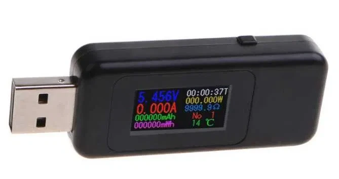 KEWEISI KWS-MX18L кольоровий USB Тестер для повербанків, блоків живлення