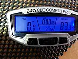Велокомп'ютер з підсвіткою SUNDING SD-558 А велокомп'ютер спидометр, фото 2