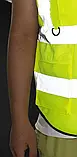 Жилет зі світловідбивною стрічкою світловідбивний сигнальний спецодяг, фото 6