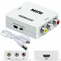 Преобразователь конвертер HDMI2AV адаптер HDMI->тюльпаны/AV /HDMI2RCA