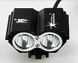 Фара сова КОМПЛЕКТ SOLARSTORM + акум + заряджання + ПОДАРУНКИ 8.4В 1600люмен, фото 2
