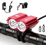 Фара сова КОМПЛЕКТ SOLARSTORM + акум + заряджання + ПОДАРУНКИ 8.4В 1600люмен, фото 3