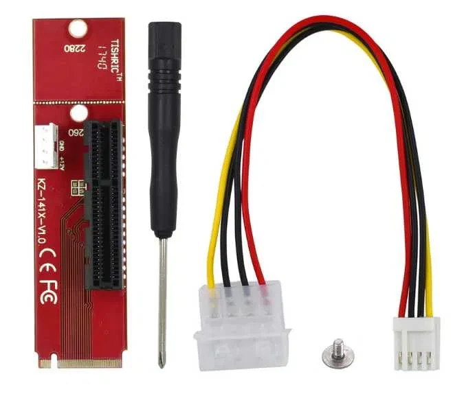Райзер M2 перехідник червоний -> PCI-E під райзер M.2 PCI-E м2 адаптер