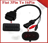 Переходник для сканера 3 Pin -> OBD 2 для chery, fiat, Lancia,Amulet