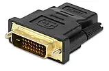 Перехідник з DVI-D (24+1) тато -> HDMI мама 1080p адаптер конвертер, фото 4