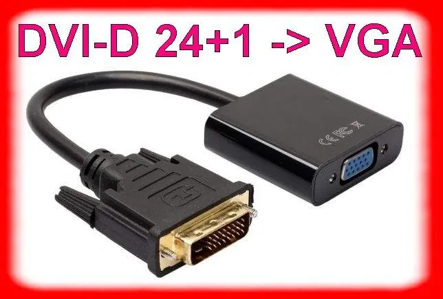 Конвертер DVI-D 24+1 -> VGA/адаптер перехідник активний дви-вга