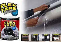 Водонепроникна ізоляційна стрічка Flex Tape скотч 10х150 см чорна