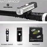 Велосипедна фара ROCKBROS HY-LD306 USB XPE 180люмен 1000 мА·год велофара, фото 5