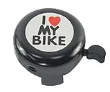 Дзвінок метал + пластик I LOVE MY BIKE багато кольорів вело для велосипеда, фото 2