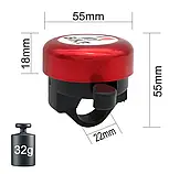 Дзвінок метал + пластик I LOVE MY BIKE багато кольорів вело для велосипеда, фото 4