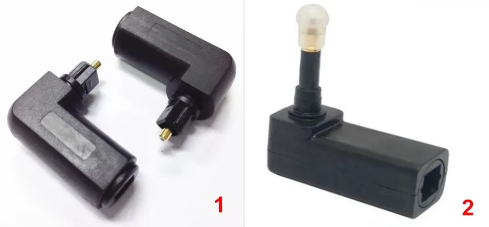 Перехідник волоконно-оптичний/МІНІ — MINI 3.5 мм Toslink 90° оптика