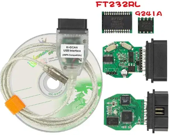 BMW INPA диагностический сканер K+DCAN FT232RL OBD2 обд (ID#1630865990 ...