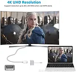 Адаптер 4K USB Type-C USB 3.1 —> HDMI+VGA/ТВ/Multiport монітор/телів, фото 4