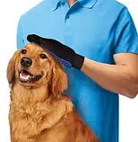 Рукавичка для вичісування шерсті True Touch тварини кіт собака, фото 4