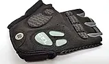 ПРЕМІУМ рукавички без пальців із гелем ROCKBROS S169 велорукавички вело, фото 6