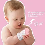 Рукавичка — прорізувач, гризунець для новонародженого рожевий/зелений, фото 2