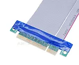 Райзер Riser Card PCI-E 4X to 4X, шлейф 19 см 4-4 подовжувач прямий, фото 4