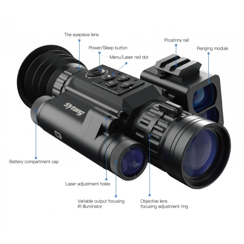 Прилад цифровий Sytong HT-60 LRF (Weaver)