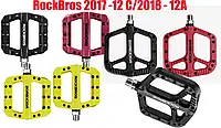 Нейлоновые педали RockBros 2017/2018 - 12C/12A на 1 проме 365г Cr-Mo