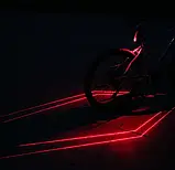 Велогабарит 5 LED USB з лазером + лазерна указка стоп/моргалка/ліхтар, фото 2