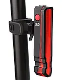 Велогабарит 5 LED USB з лазером + лазерна указка стоп/моргалка/ліхтар, фото 5
