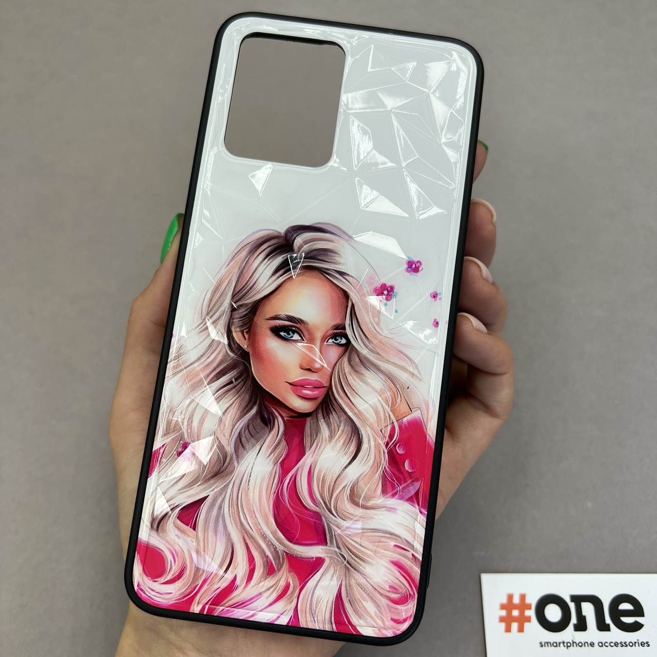Чохол для Realme 8 Pro Ladies з 3д ефектом з принтом дівчини чохол на телефон реалмі 8 про рожевий