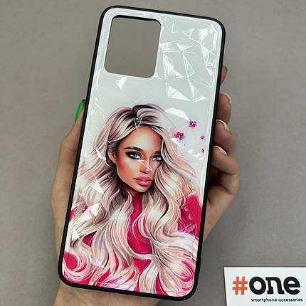 Чохол для Realme 8 Pro Ladies з 3д ефектом з принтом дівчини чохол на телефон реалмі 8 про рожевий, фото 1