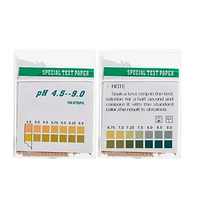 Лакмусовая индикаторная бумага OF pH тест 4,5-9,0 pH 100 полосок - фото 3 - id-p1630894073