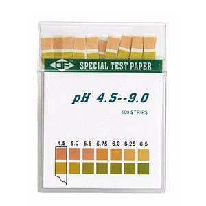 Лакмусовий індикаторний папір OF pH тест 4,5-9,0 pH 100 смужок
