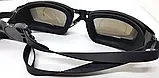Окуляри плавальні для басейну чорні/блакитні антизапот чоловічі/жіночі, фото 7