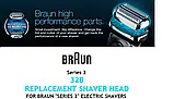 Сітка та ніж BRAUN 32B, 32S,21B Series 3 Блок бритва браун 300s,301s, фото 2